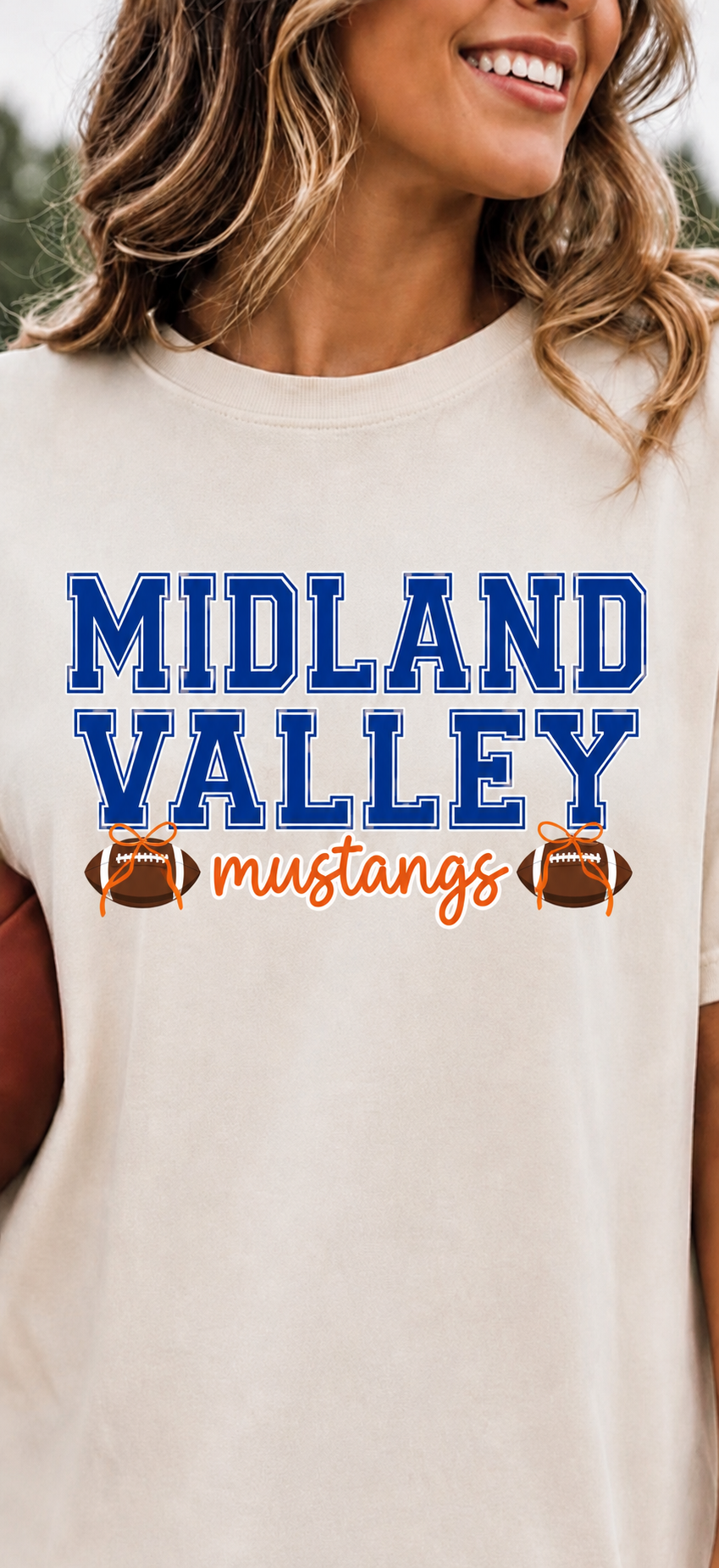 MV Football with Bow- Gildan