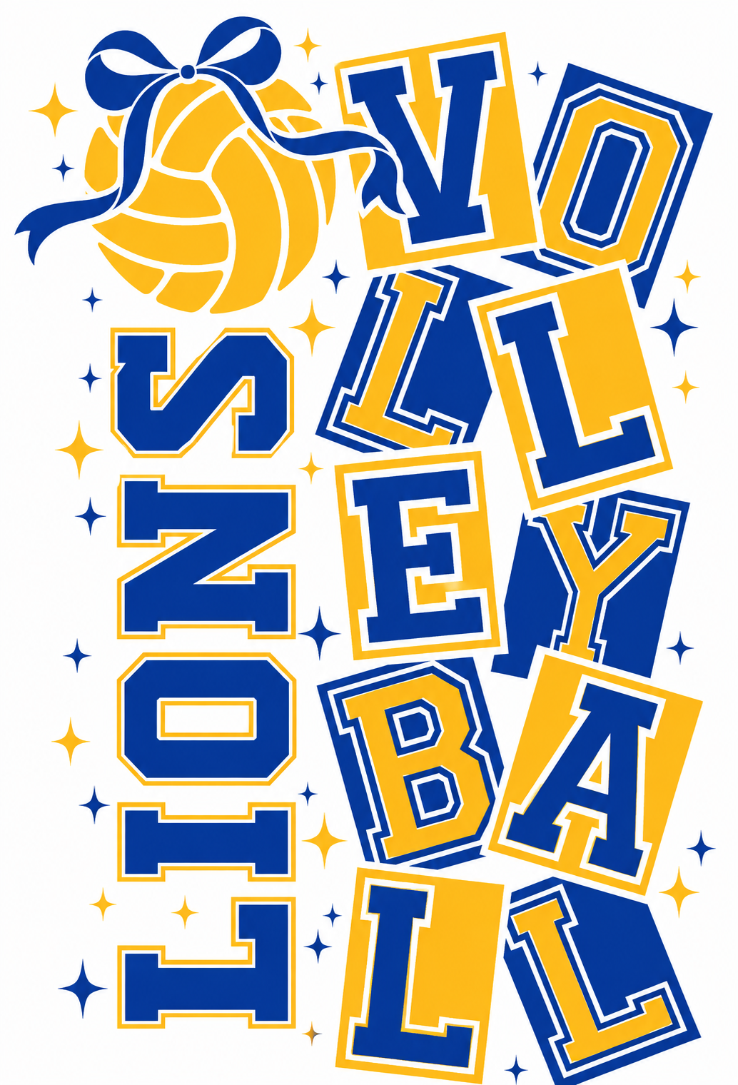 Lions Volleyball with Stars