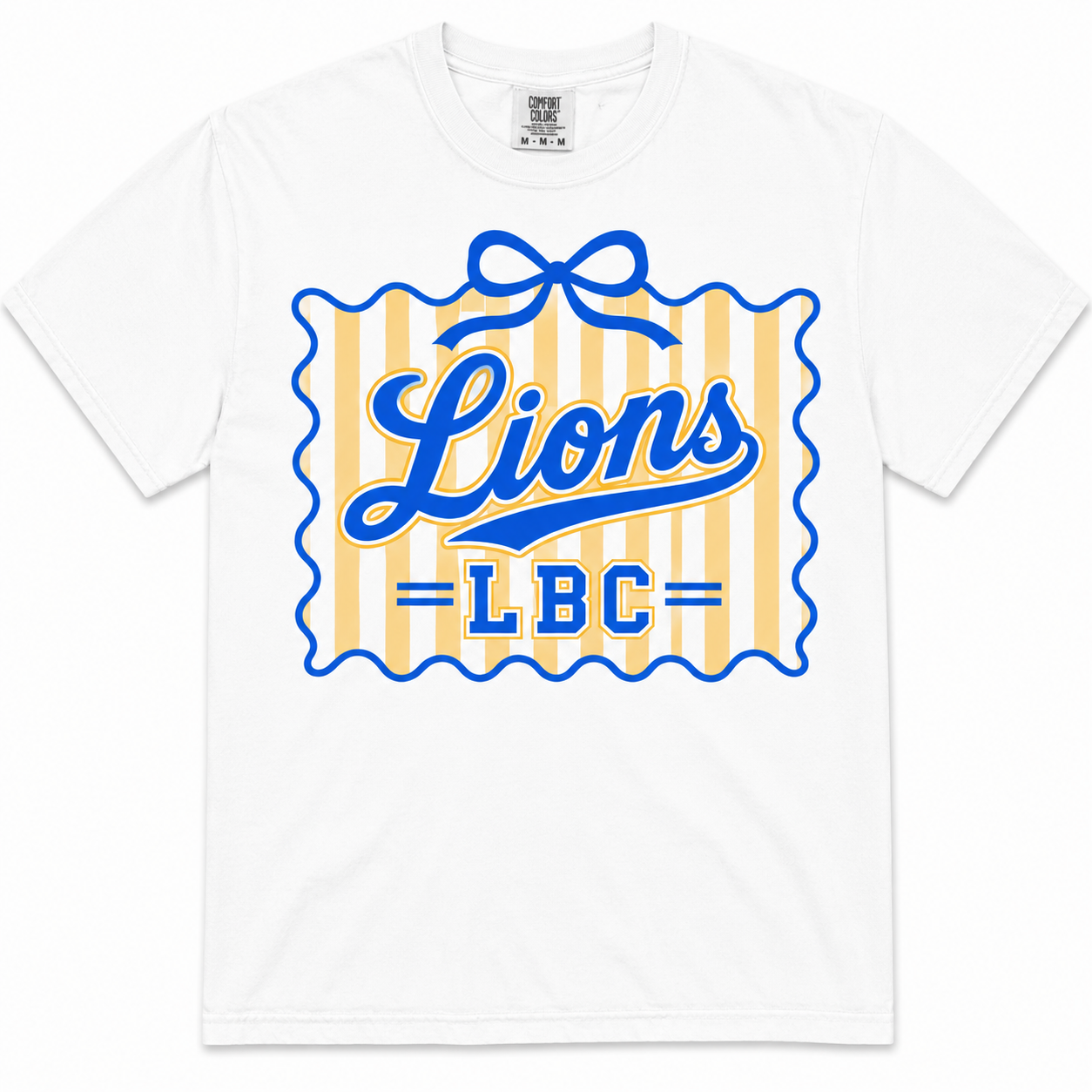 LBC Lions Bow and Stripe Tshirt