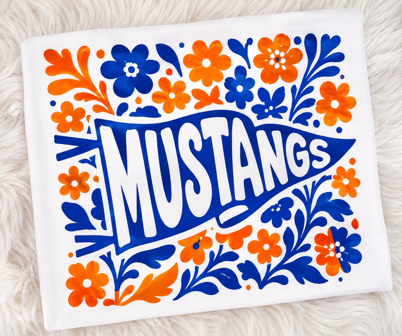Mustangs Floral- Comfort Colors
