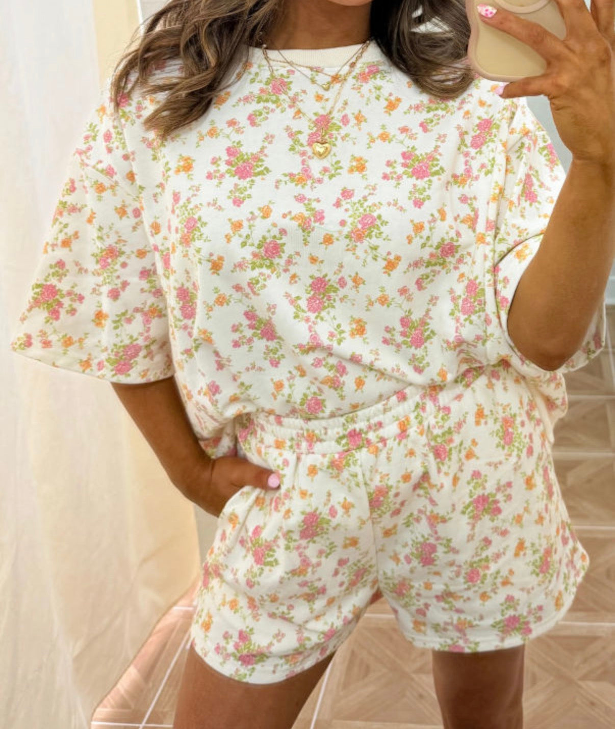 Pink Floral Set