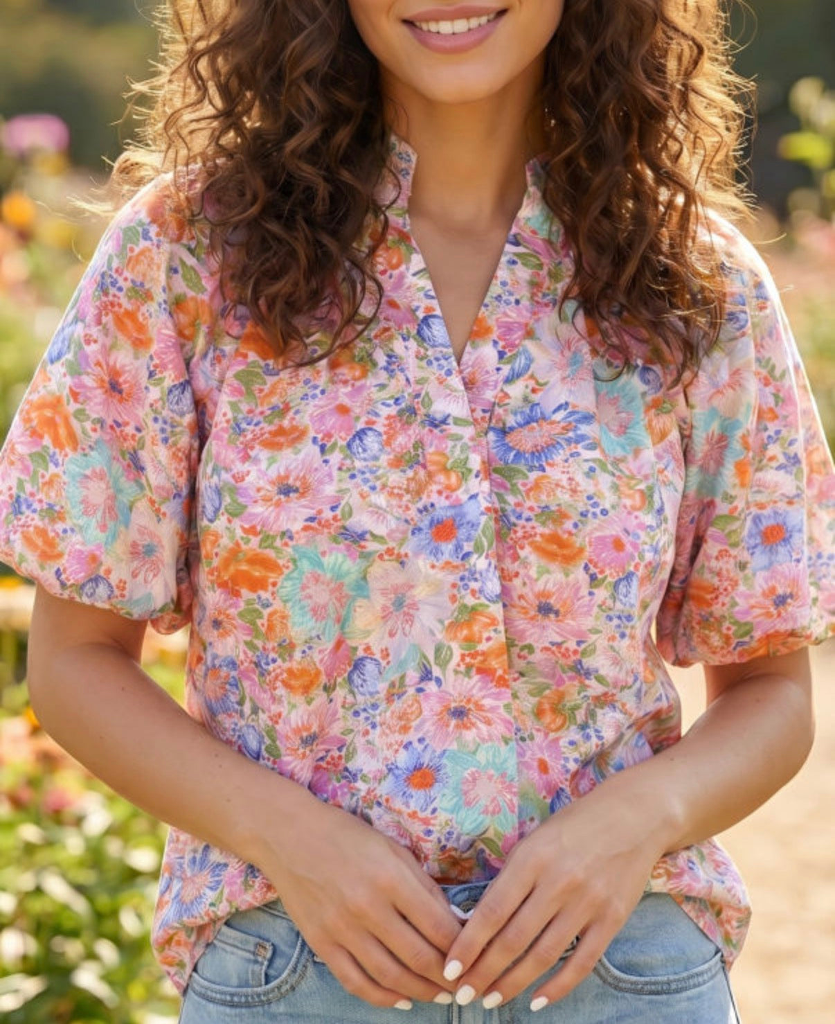 Pastel Floral Top