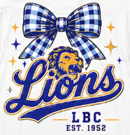 Lions Gingham Bow